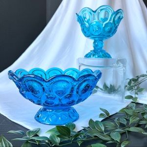 Set of 2 LE Smith Moon & Stars Compotes